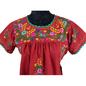 Blusa con bordado multicolor San Antonino