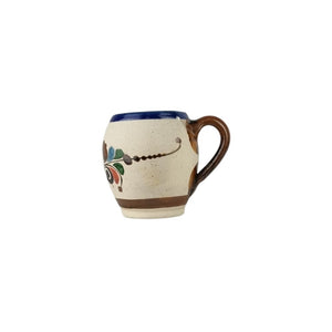 Taza barril de alta temperatura decorada con motivos mexicanos